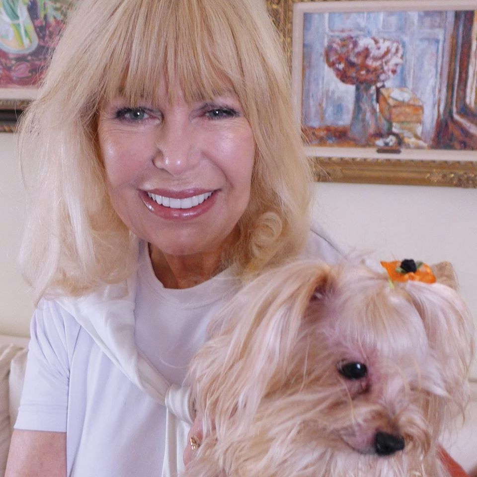 loretta swit and a dog