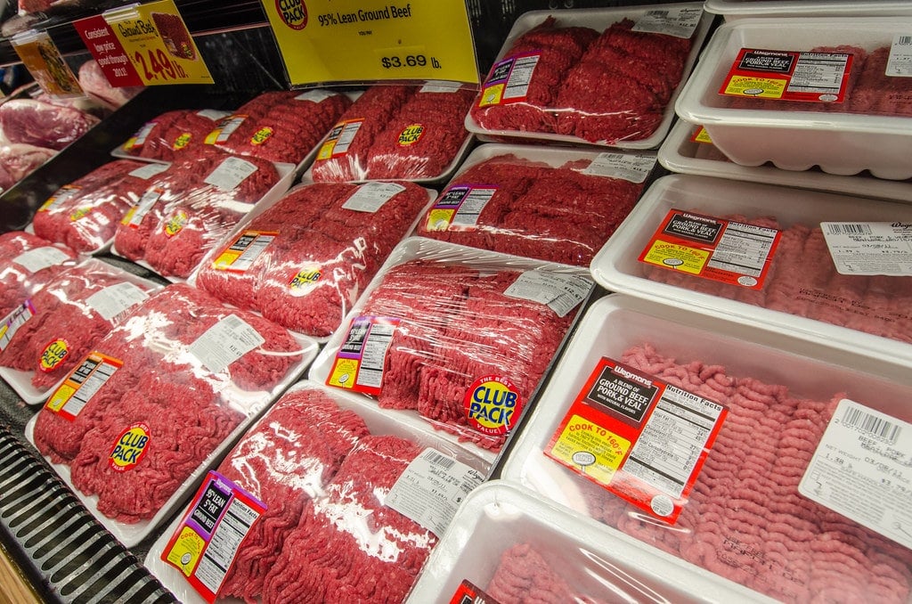 meat at the grocery store 
