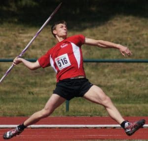 If things went differently, Landon might have been a famous javelin thrower
