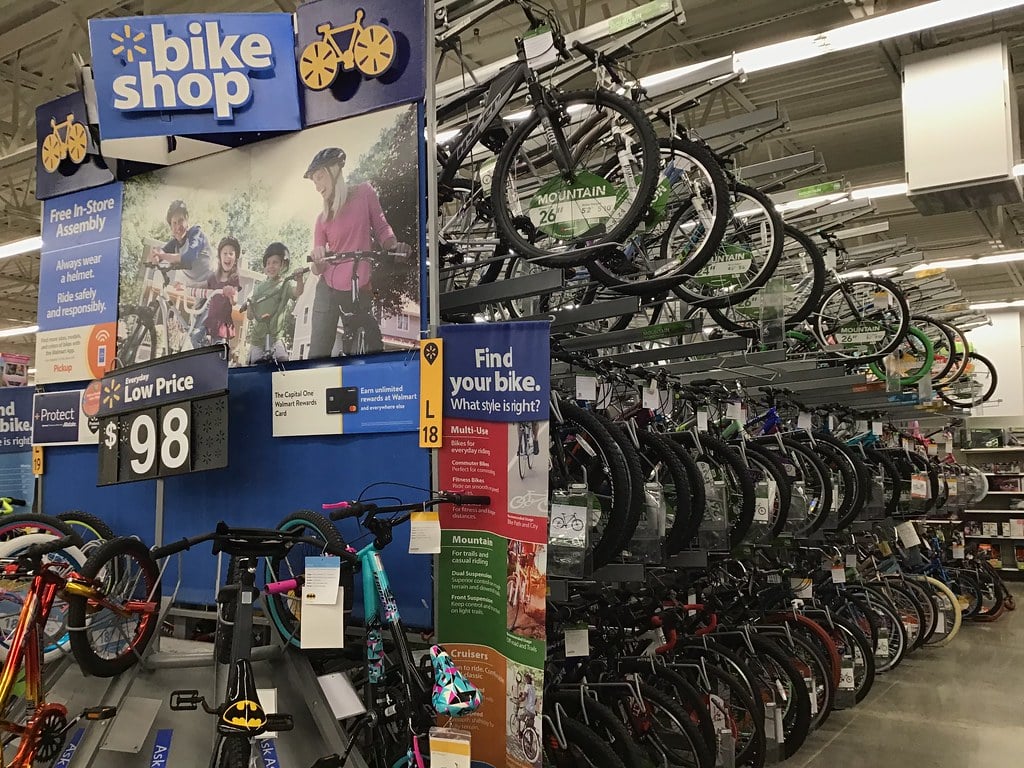 walmart bicycle department