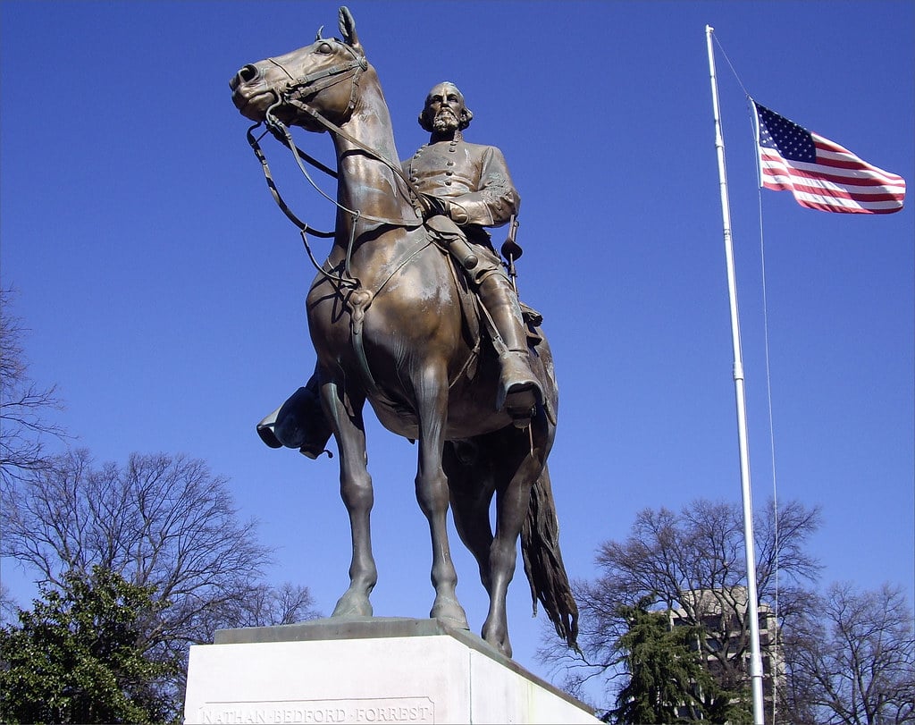 Nathan Bedford Forrest former KKK leader statue 