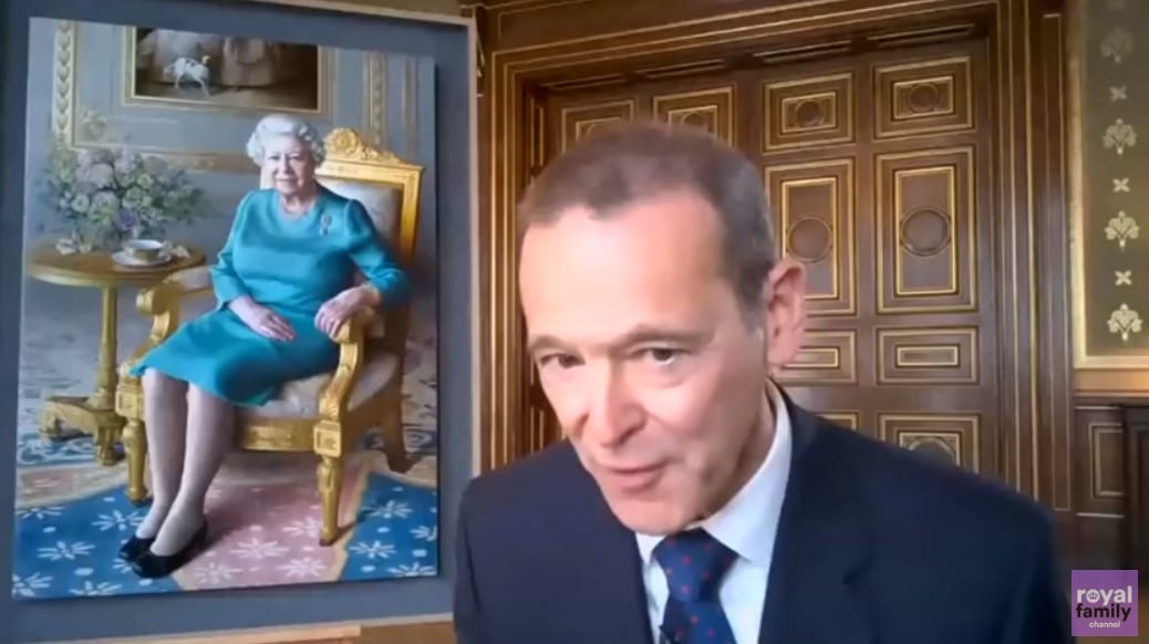 portrait unveiling of the queen 