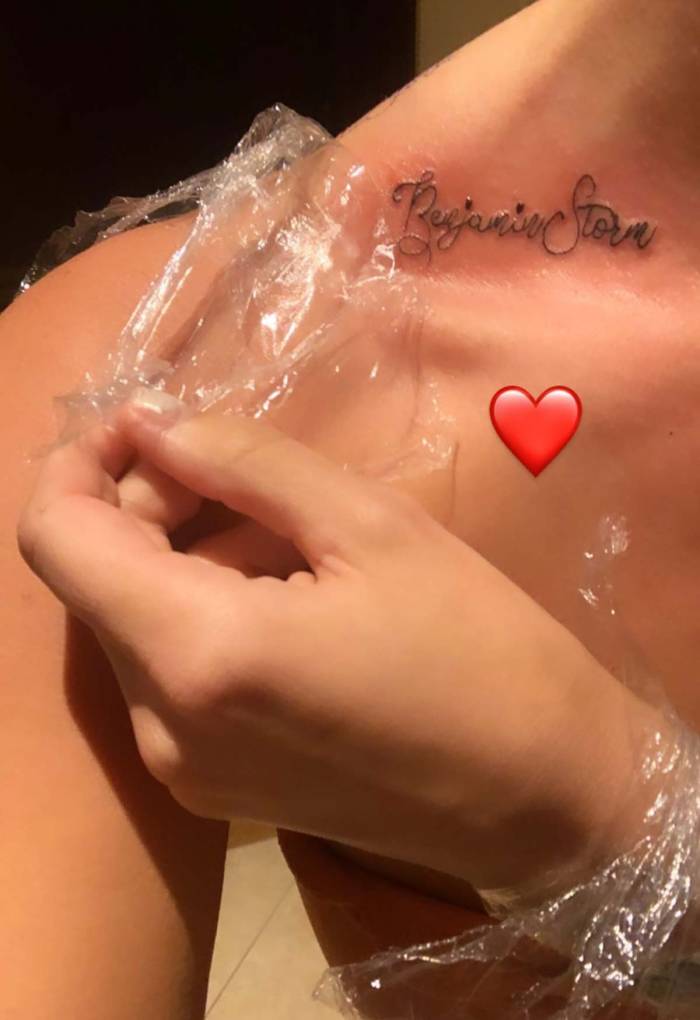 riley keough new tattoo for her late brother benjamin