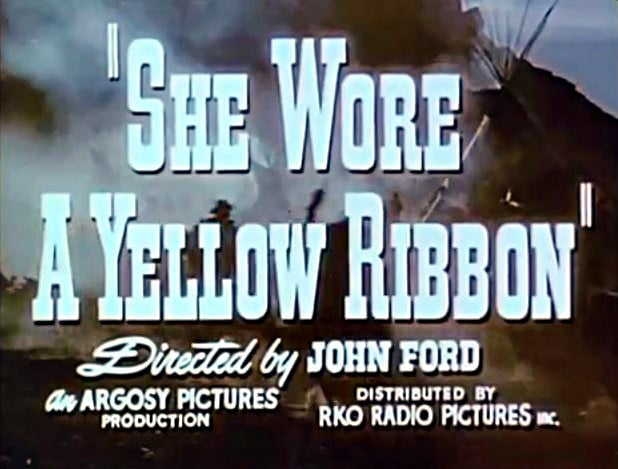 she wore a yellow ribbon john ford movie