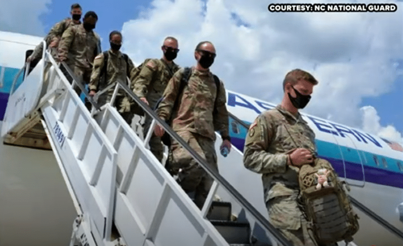 More Than 120 North Carolina Soldiers Return Home From Middle East