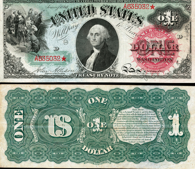 history of the dollar bill