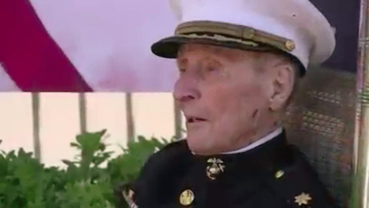 Oldest-Living Marine Veteran Turns 105 Years Old