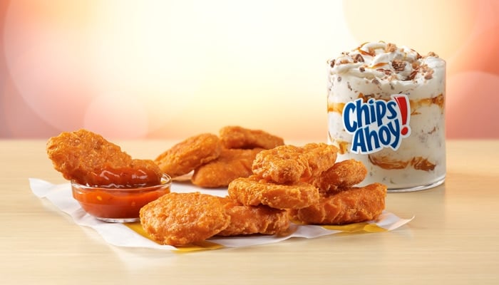 new spicy mcnuggets hot sauce and chips ahoy mcflurry 
