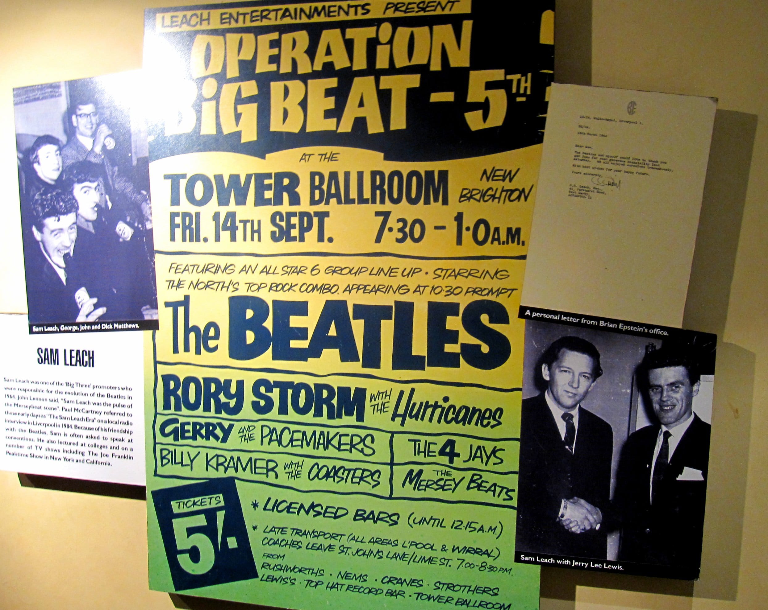 Early Beatles Concert Poster 