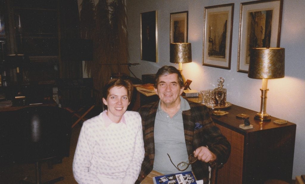 Mary O'Leary and Jonathan Frid in 1985