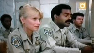 Randi Oakes and Michael Dorn in CHiPs