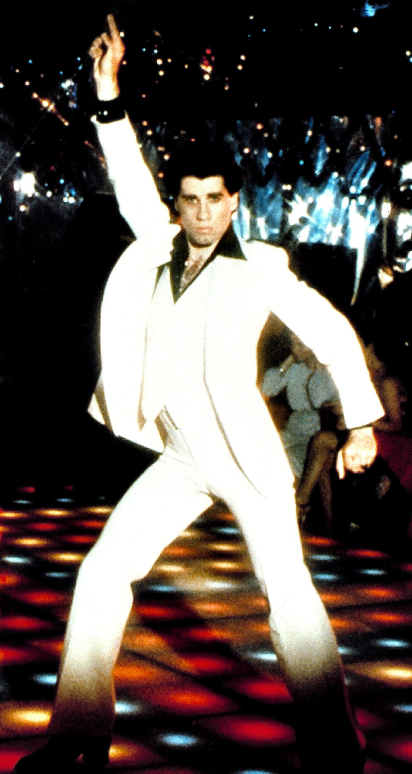 john travolta white suit saturday night fever