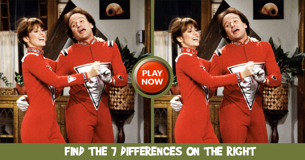MisMatch- Find all 7 Differences between these Mork and Mindy Pictures