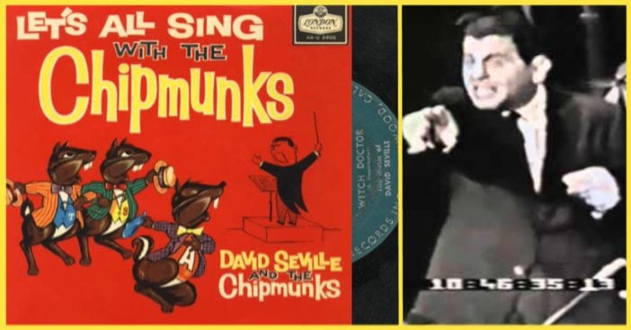 David Seville and the Chipmunks and their popular song, "Witch Doctor".