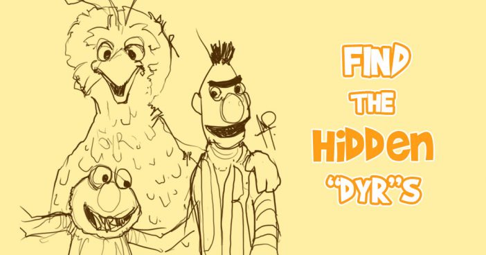 Can You Find All the "DYR"s on this Sesame Street Sketch?