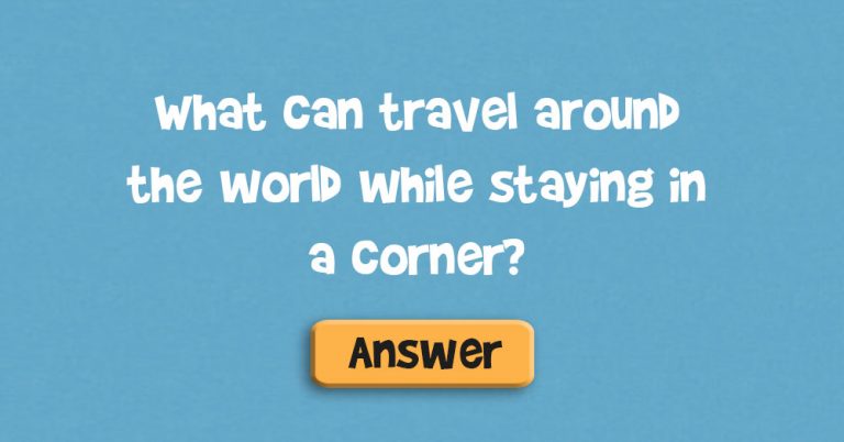 What Can Travel Around the World While Staying in a Corner ...