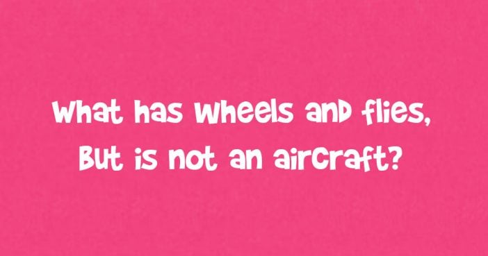 What Has Wheels And Flies But Is Not An Aircraft?