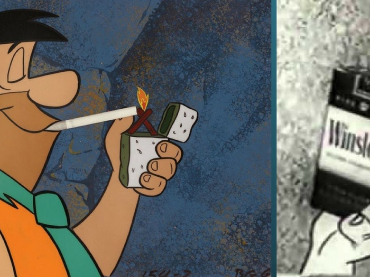 Flintstone smoking commercial