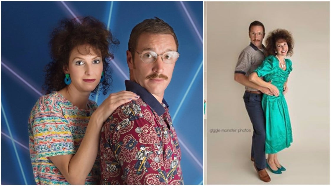 Couple Celebrates Anniversary With ’80s-Theme Photo Shoot And The