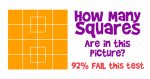 How Many Squares are in this Picture? | DoYouRemember?
