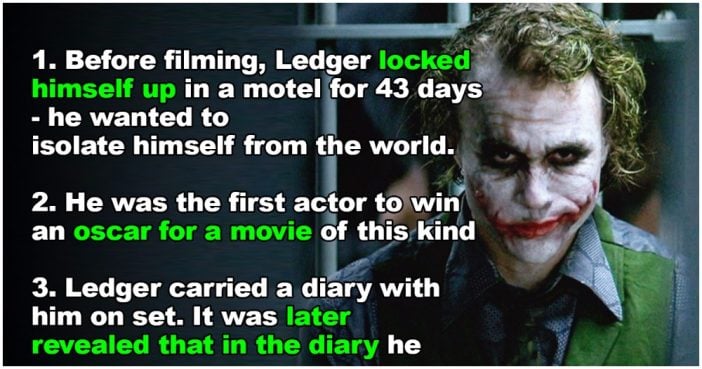 12 Disturbing Truths Behind Heath Ledger’s Joker | Page 2 of 4 ...
