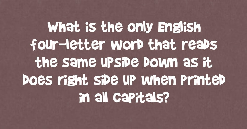 5 letter word upside