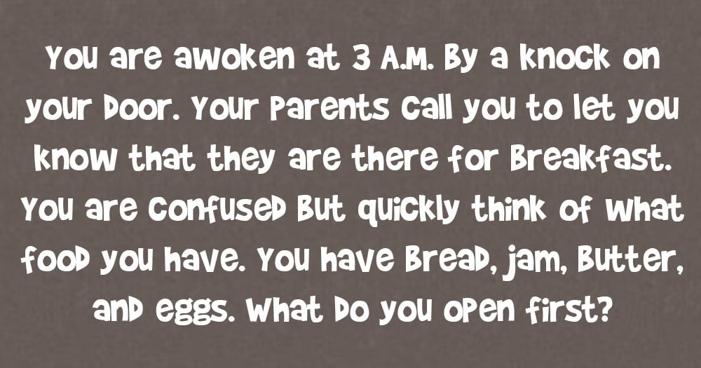 Parents for Breakfast Riddle