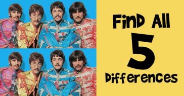 Find the 5 Differences Between these Beatles Sgt. Pepper Pictures