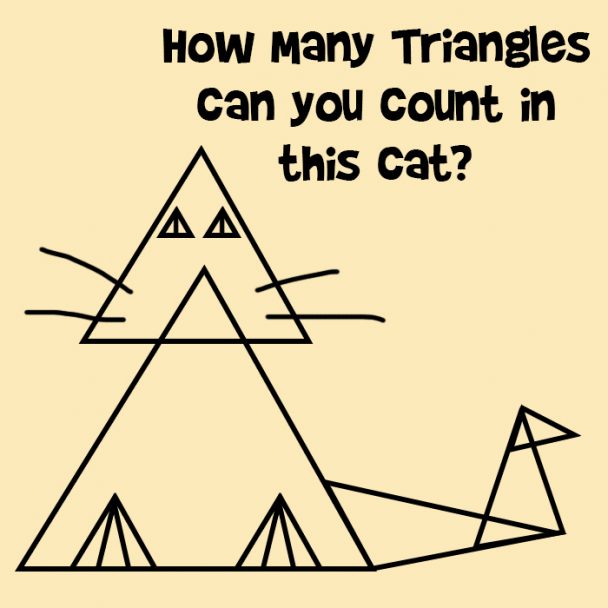 How Many Triangles can You Count in this Cat? DoYouRemember?