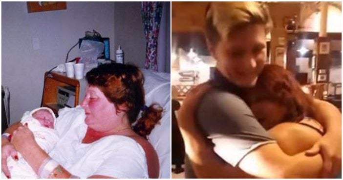 Mom Forced To Give Son Up For Adoption. Now 18 Years Later, 4 Words Change Her Life.