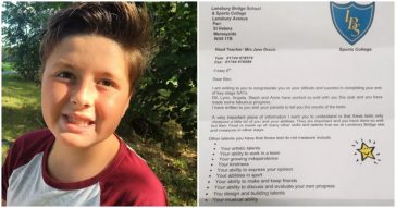 Autistic Boy Fails Exams, But The Touching Letter Teacher Sends Home Will Bring You To Tears