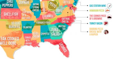 From Tapas To Turkey Bacon, This Map Shows the Most Hated Food In Each State