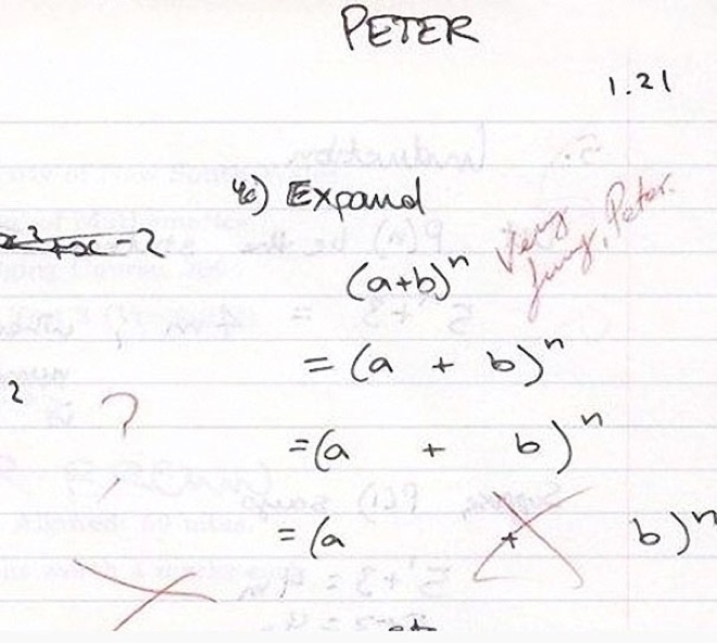 funny kid math test answers