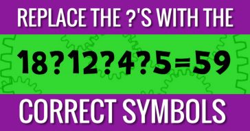 Replace the ?'s with the Correct Mathematical Symbols