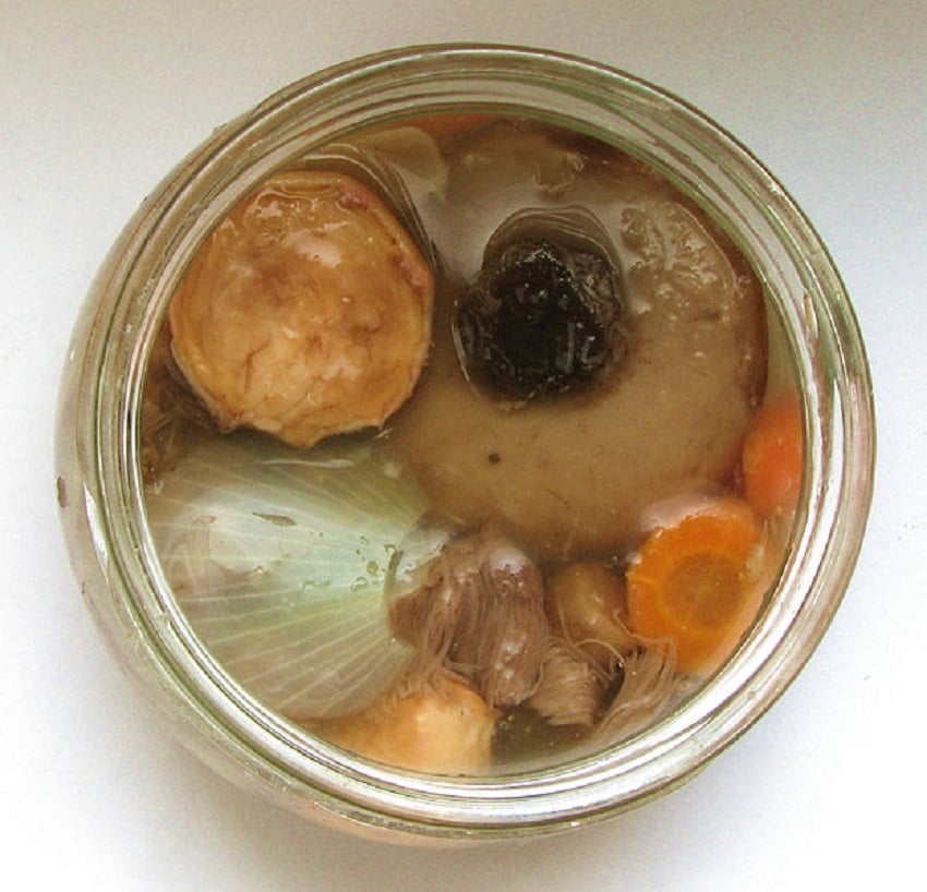 Canned mushrooms