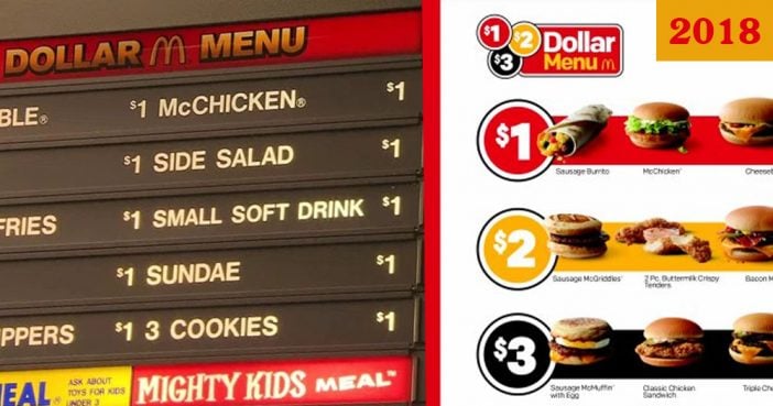 New Dollar Menu Takes Fast Food Price War To New Levels Doyouremember 