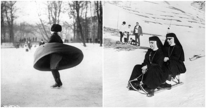 18 Vintage Photos of People Having Fun in the Snow