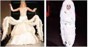 15 Strange And Outrageous Wedding Dresses Of All Time DoYouRemember?