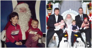 34 Years On Santa's Lap! Hilarious Photo Series Reveals How Two Brothers Refuse To Give Up The Holiday Tradition