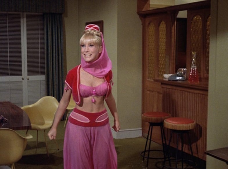 4. Censors had problems with Barbara Eden’s outfit.