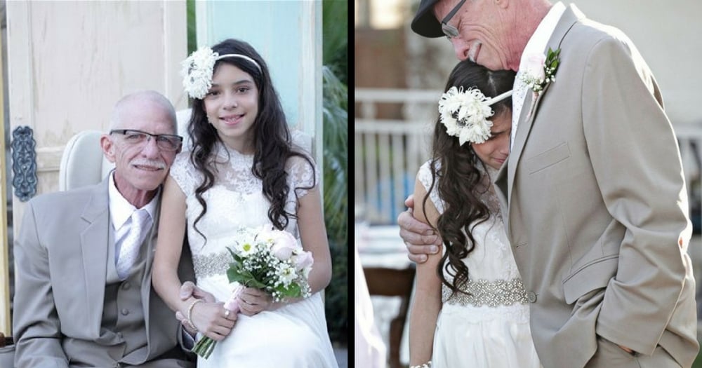 Watch: Dying Father Walks His 11-Year-Old Daughter Down The Aisle