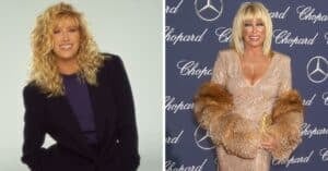 Suzanne Somers then and now