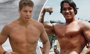 Arnold Schwarzenegger and Son Joseph 