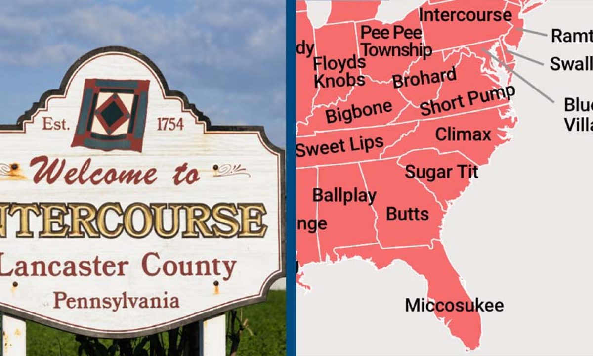 Most Lewd Sounding Town Names In Each State Revealed Doyouremember