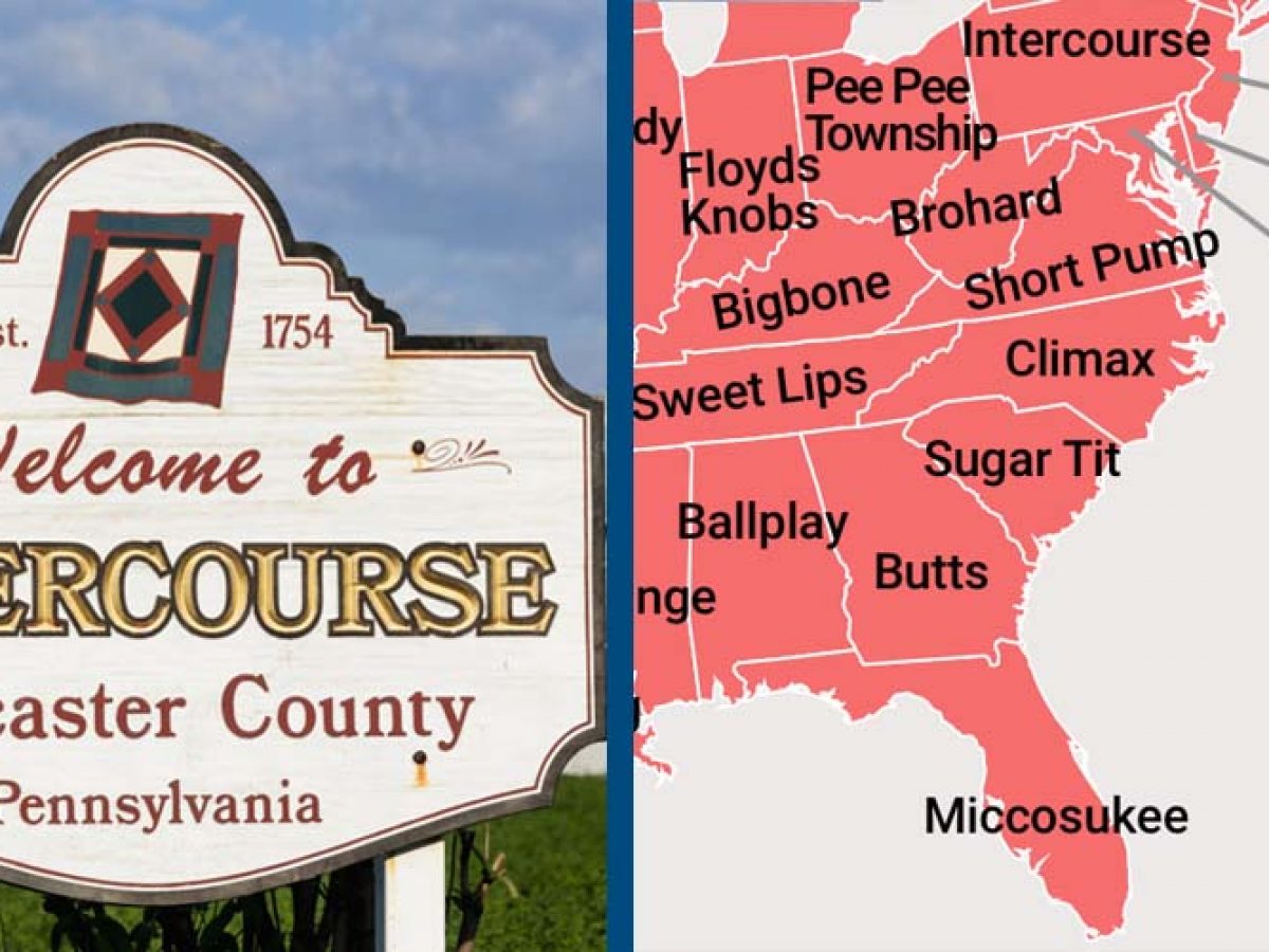 Most Lewd Sounding Town Names In Each State Revealed Doyouremember