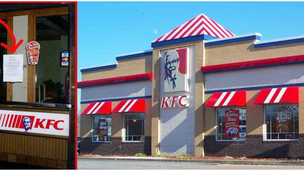 Customers Upset Over Sign On Kfc S Door Ohio Kfc Responds Too