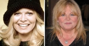 Sally Struthers in the cast of All in the Family and today
