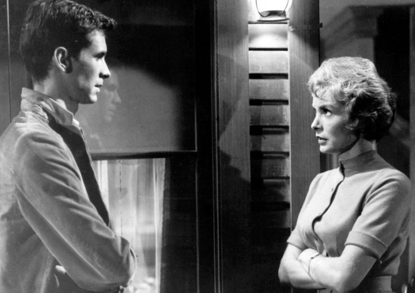 Janet Leigh and anthony perkins in psycho