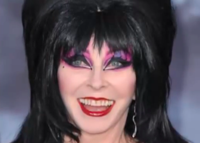 the iconic elvira look