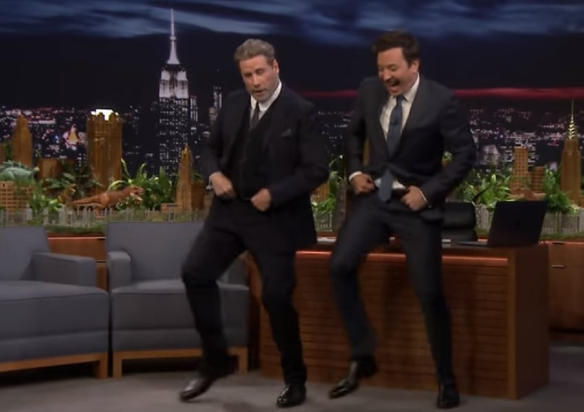 john travolta and jimmy fallon